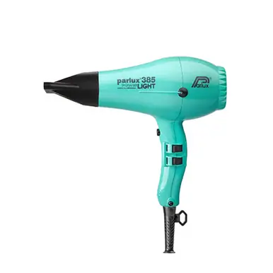 Parlux Power Light 385 Ionic & Ceramic Hairdryer - Aquamarine