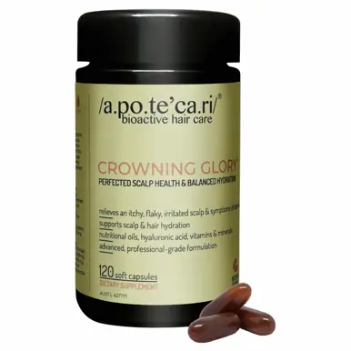 Apotecari Crowning Glory 60 Day Bottle | Perfected Scalp Health & Balanced Hydration