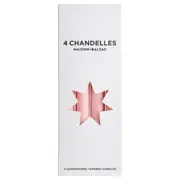 Maison Balzac 4 CHANDELLES - TAPERED CANDLES - PINK