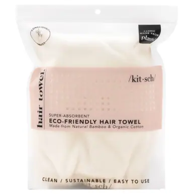 Kitsch Eco-Friendly Hair Towel - Ivory