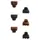 Kitsch Recycled Plastic XS Claw Clips 6 pack