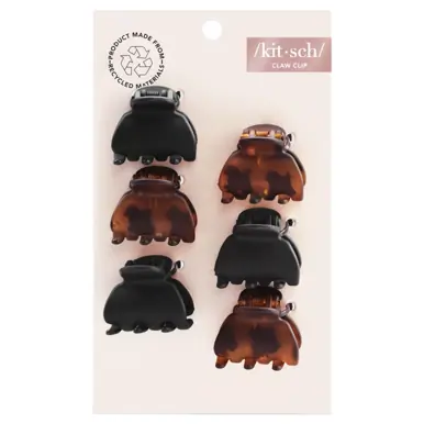 Kitsch Recycled Plastic XS Claw Clips 6 pack