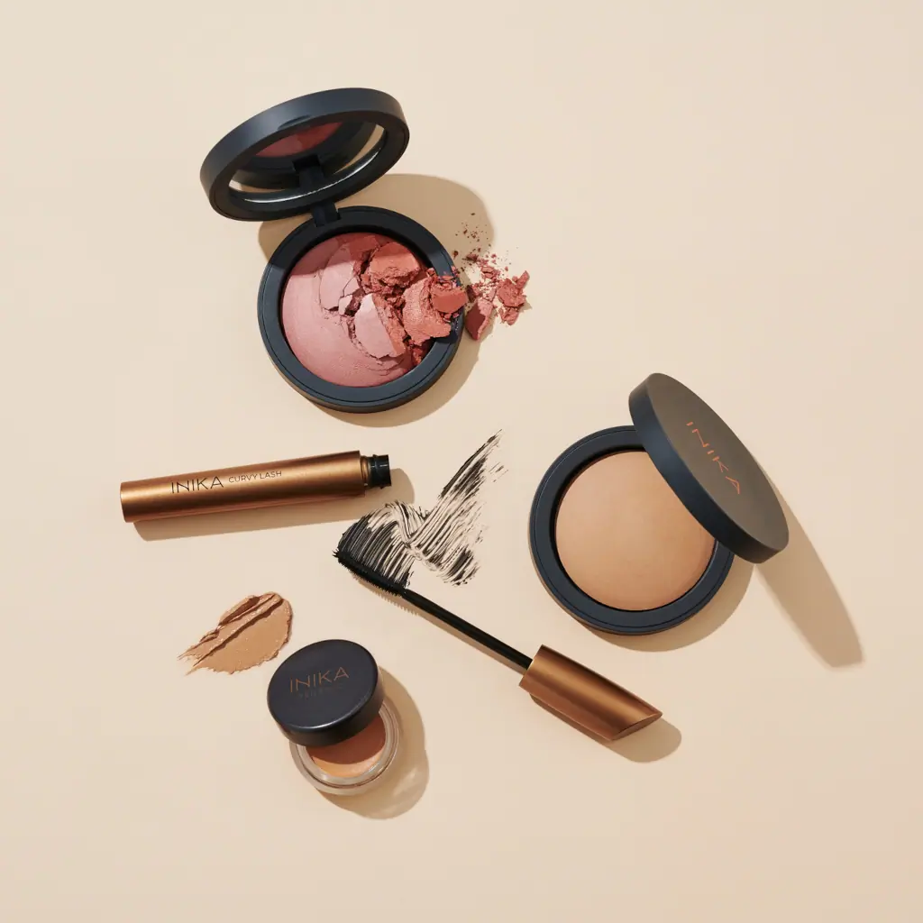 INIKA Organic Baked Blush Duo - Burnt Peach 6.5g