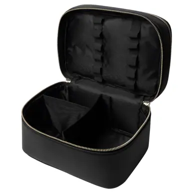 Adore Beauty Double Compartment Travel Case - Black