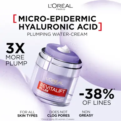 L'Oreal Paris Revitalift Filler Micro-Epidermic Hyaluronic Acid Plumping Water Cream 50ml