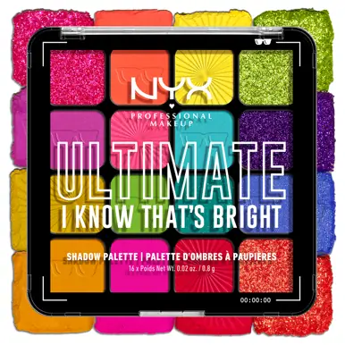 NYX Professional Makeup Ultimate Shadow Palette - I Know That's Bright