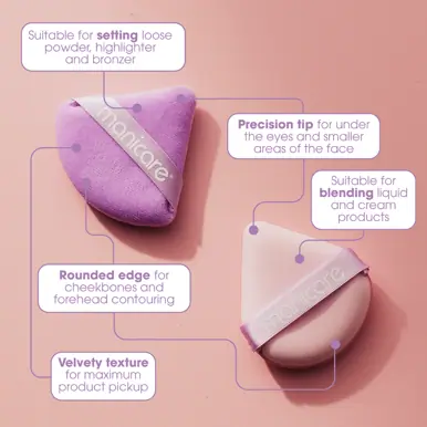 Manicare Wet & Dry Beauty Puffs 2pk