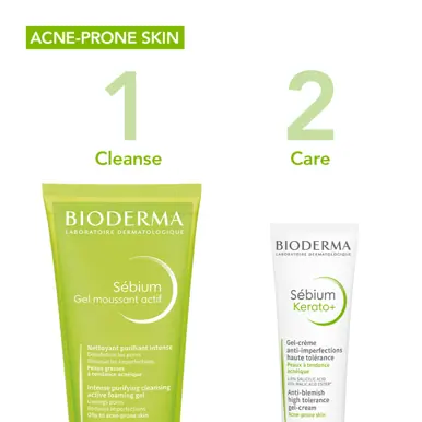 Bioderma Sébium Gel Moussant Actif Anti-blemish Foaming Gel Deep Cleanser for Oily, Acne-prone Skin