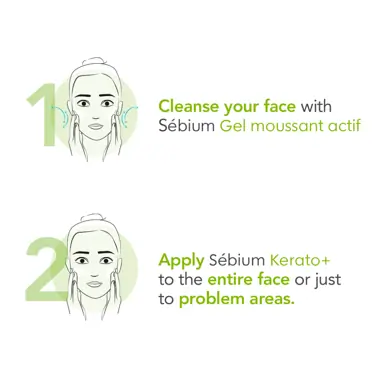 Bioderma Sébium Kerato+ Anti-blemish Treatment Gel Cream for Acne-prone Skin 30ml