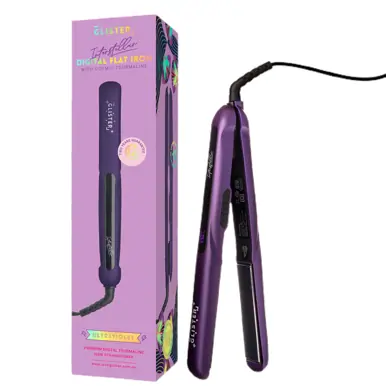Glister Digital Flat Iron Hair Straightener 32mm - Ultra Violet 