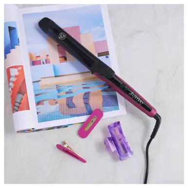 Glister Digital Clip Hair Curler 32mm -  Sangria 