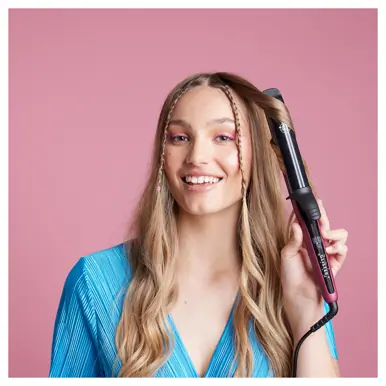Glister Digital Clip Hair Curler 32mm - Ultra Violet