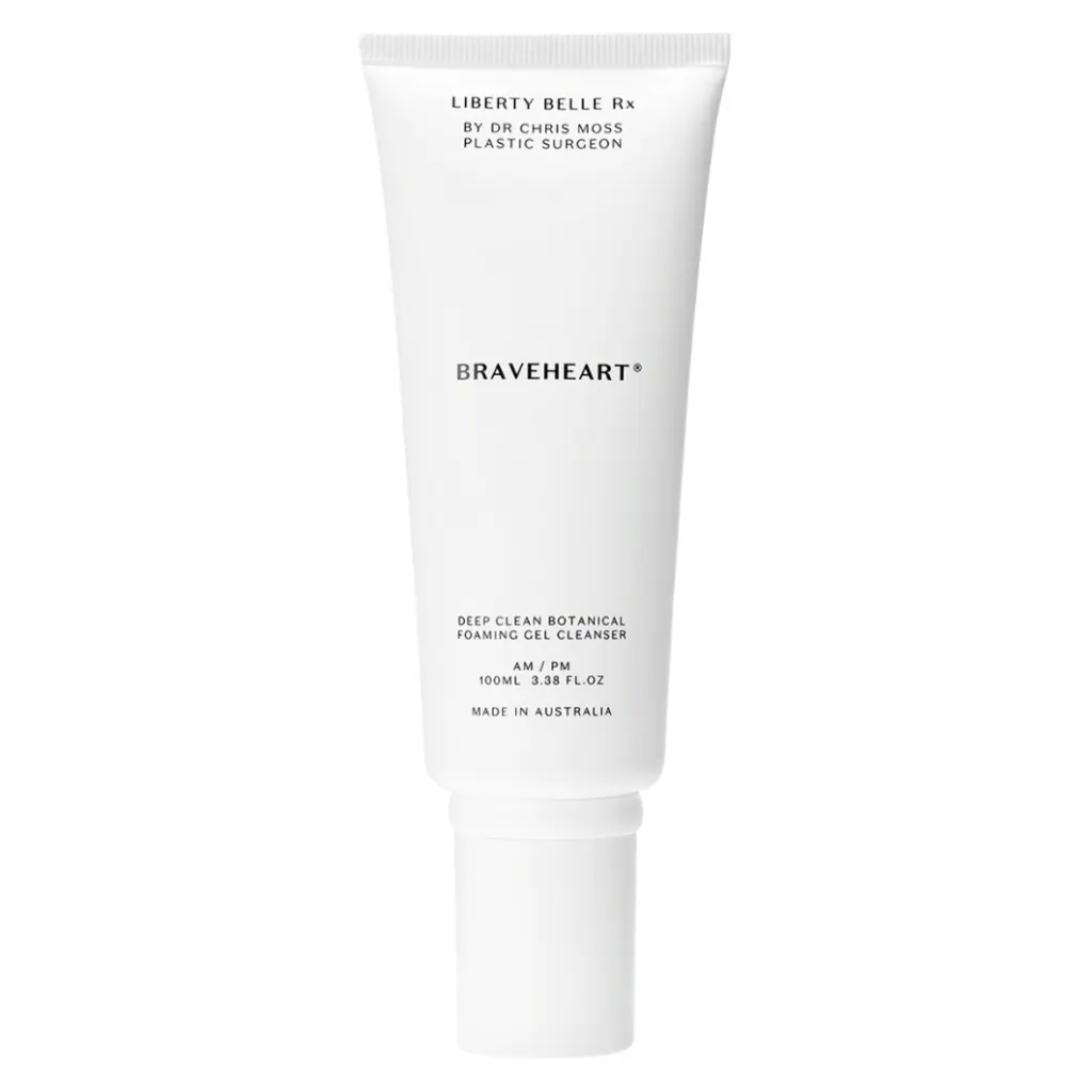 Liberty Belle Rx by Dr Moss BRAVEHEART® Deep Clean Botanical Foaming Gel Cleanser - 100ml
