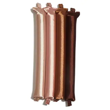 Kitsch Satin Wrapped Jumbo Flexi Rods 4pc - Rosewood