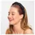 Kitsch Recycled Fabric Puffy Headband 1pc- Black