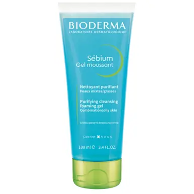 Bioderma Sébium Gel Moussant Purifying Foaming Gel Cleanser for Oily Skin 100ml