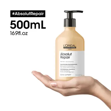 L'Oréal Professionnel Serie Expert Absolut Repair Gold Quinoa & Protein Shampoo 500ML