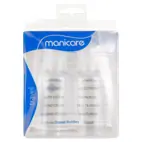Manicare Travel Bottles 2pk  With Id Labels