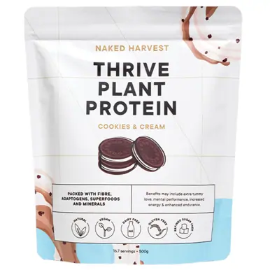 Naked Harvest  Cookies & Cream Plant Protein 500g