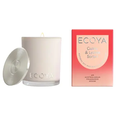 ECOYA Guava & Lychee Sorbet Mini Madison Candle 80g