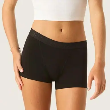 Modibodi Teen Hipster Boyshort Moderate-Heavy Black