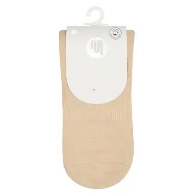 MoveActive Crew Non Slip Grip Socks - Almond