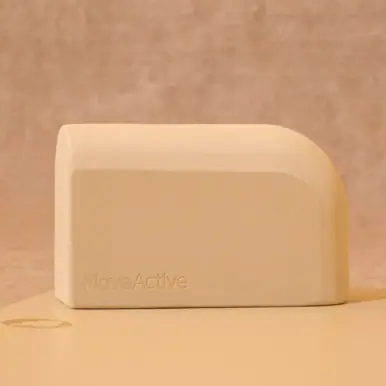 MoveActive Curved Yoga Block - Almond