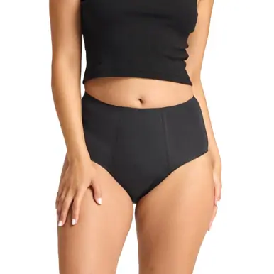 Modibodi Seamfree Full Brief Super-Overnight Black