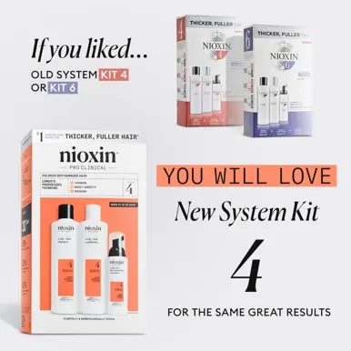 Nioxin Scalp + Hair Thickening System 4 - Colored Or Dry Damaged Hair with Progressed Thinning
