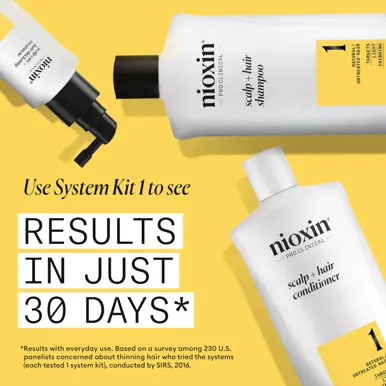 Nioxin System 1 Scalp + Hair Conditioner - Hair Thickening Conditioner for Natural Hair with Light T