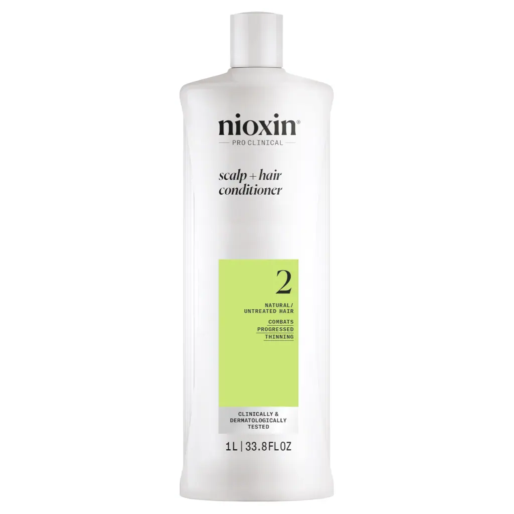 Nioxin System 2 Scalp + Hair Conditioner - Hair Thickening Conditioner for Natural Hair with Progres