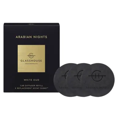 Glasshouse Fragrances Arabian Nights 3 Replacement Scent Disks for car diffuser