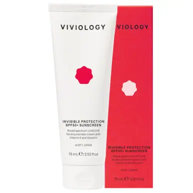 Viviology Invisible Protection SPF50+ Sunscreen 75mL