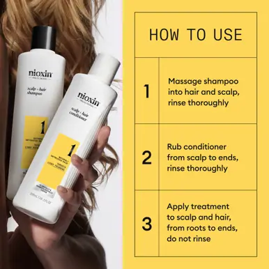 Nioxin Scalp + Hair Thickening System 1 - Hair Thickening System Trial Kit