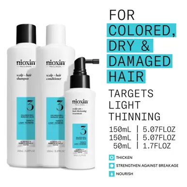 Nioxin Scalp + Hair Thickening System 3 - Hair Thickening System Trial Kit