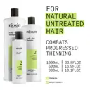 Nioxin System 2 Scalp + Hair Shampoo - Hair Thickening Shampoo For Natural Hair with Progressed Thin