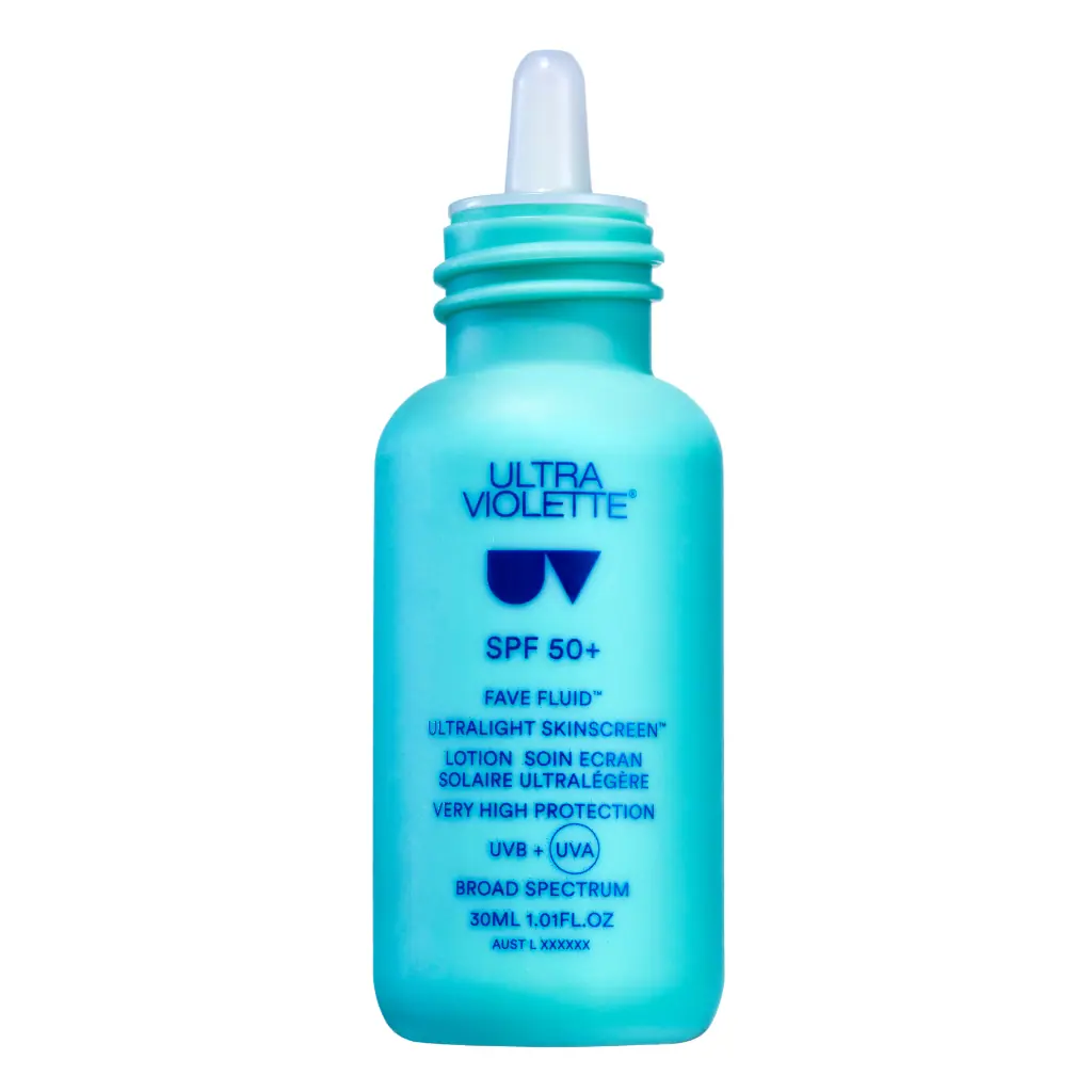 Ultra Violette Fave Fluid SPF 50+ Ultralight Fragrance Free SKINSCREEN 30ml