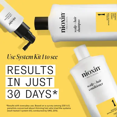 Nioxin Scalp + Hair Thickening System 1 Shampoo + Conditioner 1L Duo