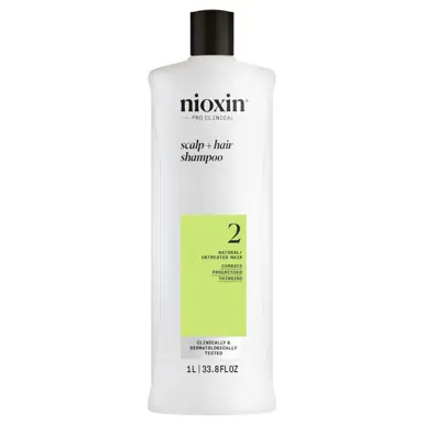 Nioxin Scalp + Hair Thickening System 2 Shampoo + Conditioner 1L Duo