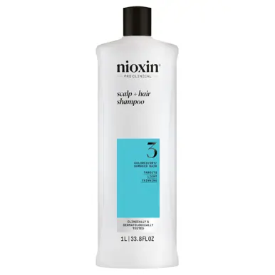 Nioxin Scalp + Hair Thickening System 3 Shampoo + Conditioner 1L Duo