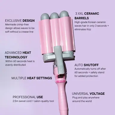 Mermade Hair PRO Waver 32mm Black