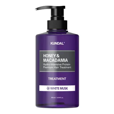 Kundal Honey & Macadamia protein treatment 500ml - white musk scent