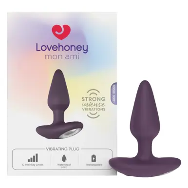 Lovehoney Mon Ami Vibrating Plug - Purple
