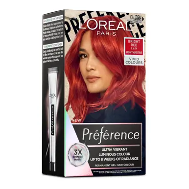 L'Oréal Paris Preference Vivids Permanent Hair Colour 8.624 Bright Red