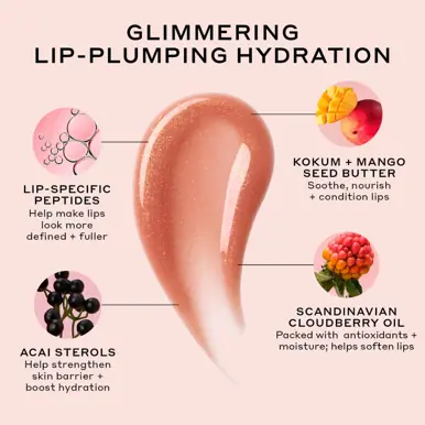 Ole Henriksen Pout Preserve Peptide Lip Treatment - Glimmer, Strawberry Sorbet