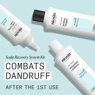 Nioxin Scalp Recovery™ System for Anti-Dandruff & Itchy Scalp Relief - Includes Shampoo, Conditioner