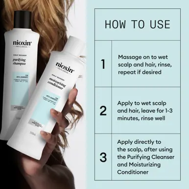 Nioxin Scalp Recovery™ System for Anti-Dandruff & Itchy Scalp Relief - Includes Shampoo, Conditioner