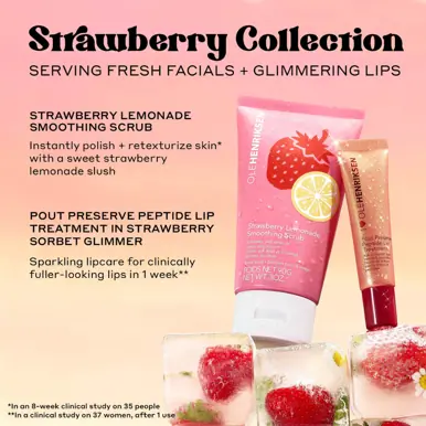 Ole Henriksen Pout Preserve Peptide Lip Treatment - Glimmer, Strawberry Sorbet