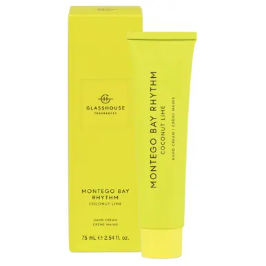 Glasshouse Fragrances 75ml Hand Cream - MONTEGO BAY RHYTHM