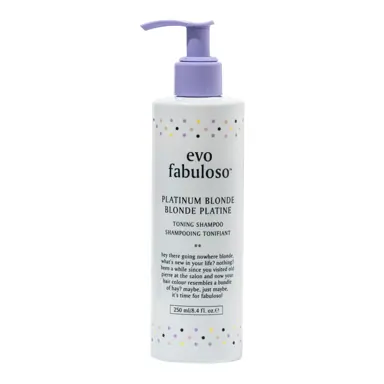 evo Fabuloso Platinum Blonde Toning Shampoo 250ml